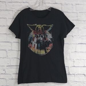 Aerosmith Black Graphic Tee - Women's Short Sleeve
